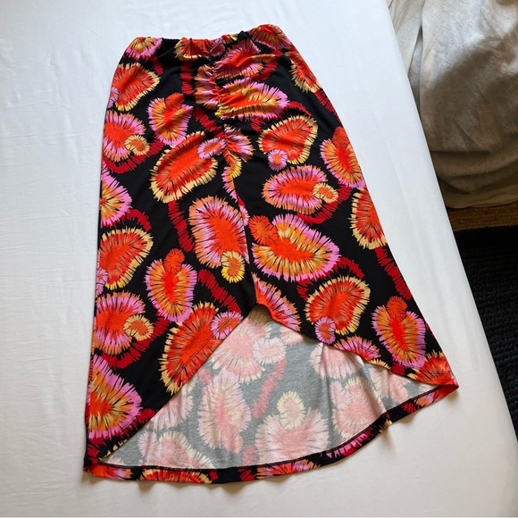 NWOT FARM RIO x ANTHROPOLOGIE black orange pink printed...